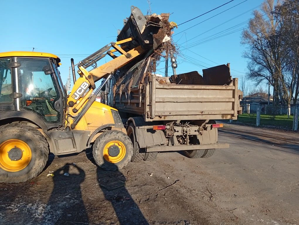 В Бердянске продолжаются работы по очистке улиц и сносу аварийных деревьев.